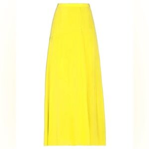THEORY Bright Yellow Silk Maxi Skirt